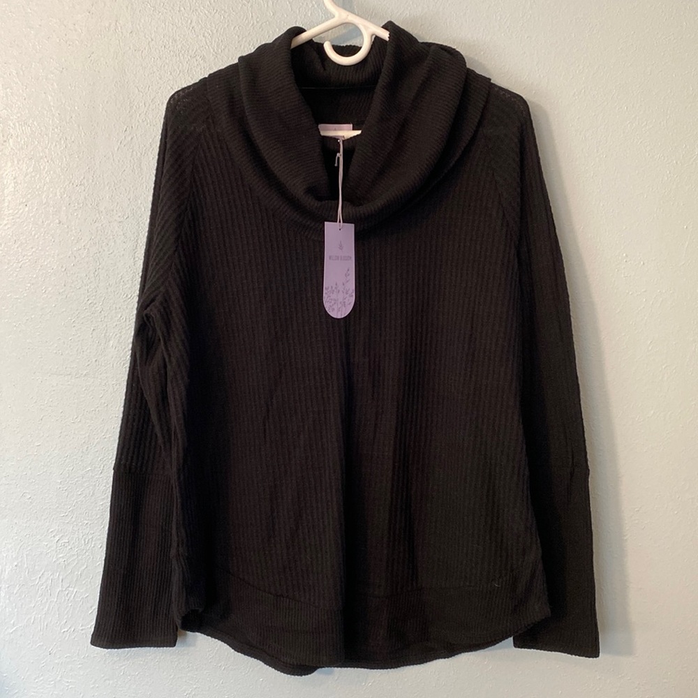 NWT Willow Blossom Cowl Neck Long-Sleeve Shirt